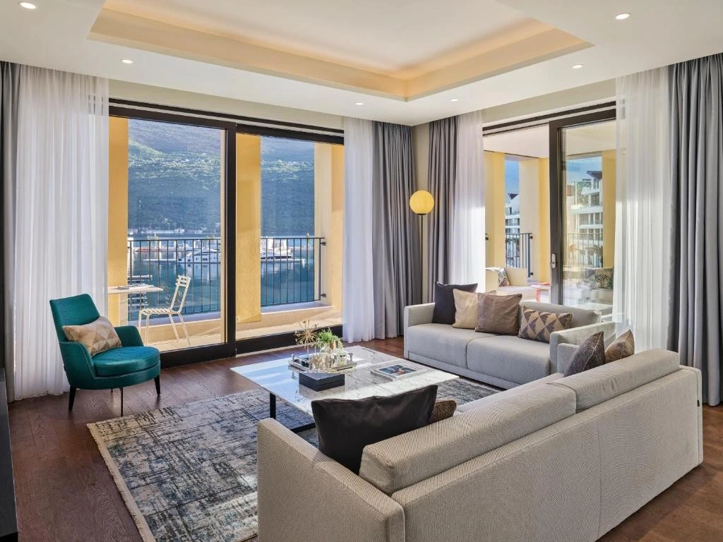 Elegant Living Room in Portonovi Villa – A Blend of Comfort & Style